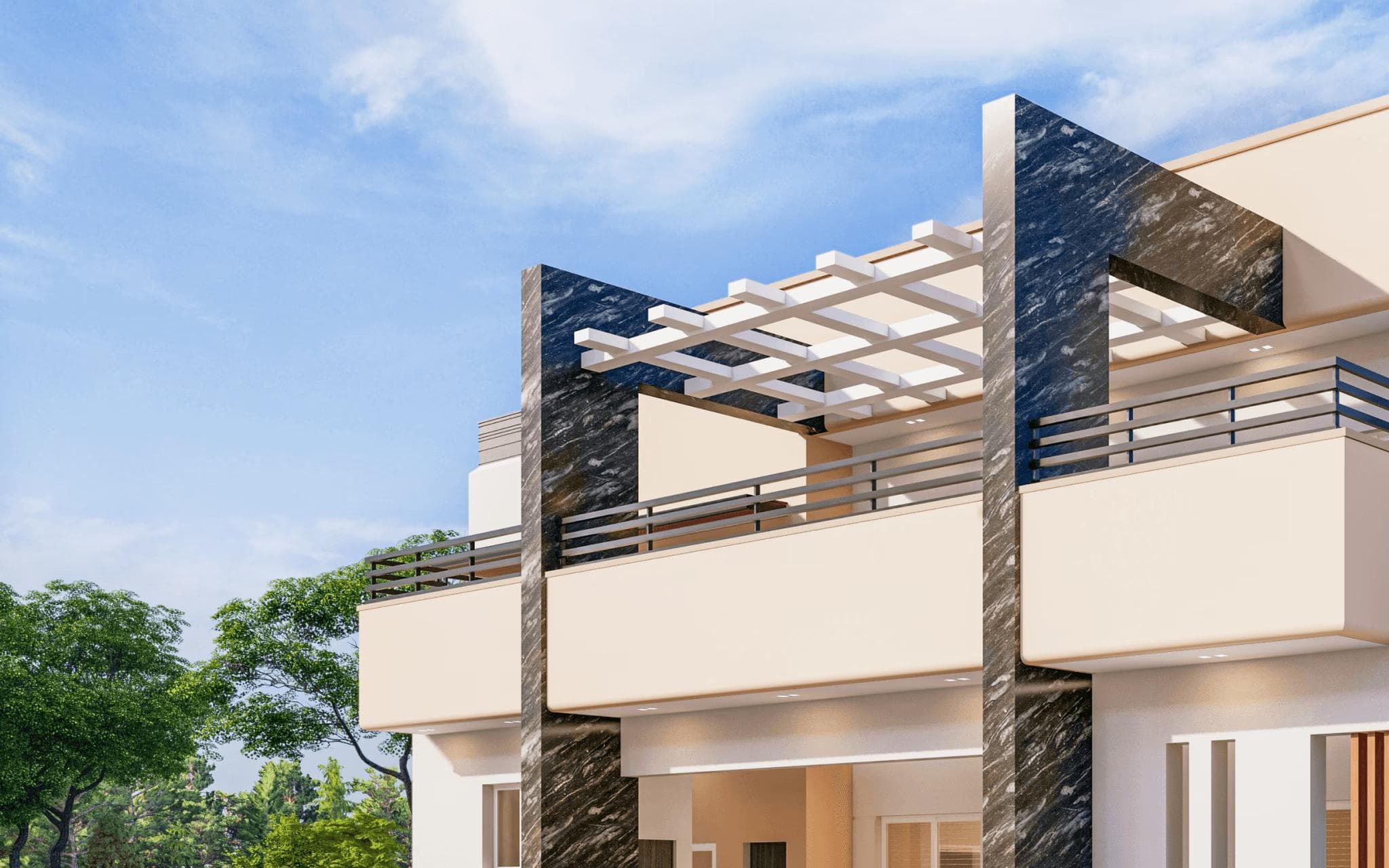 A modern home built by Harbour Build